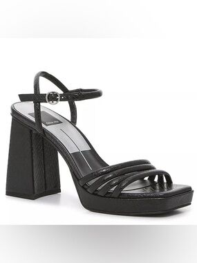 Dolce Vita Platform Block Heel Sandal Black